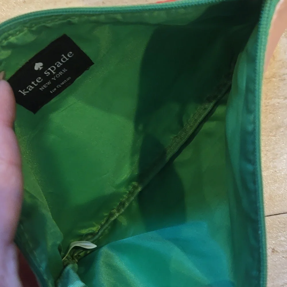 Kate Spade New York for Qantas Multi-Color Brush Strokes Zipper Pouch
